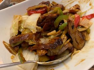 Mongolian beef at Green Sprouts Vegetarian in Neutral Bay