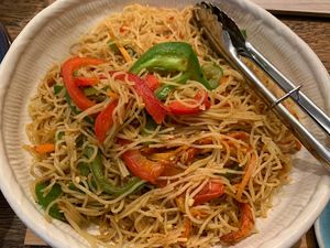 Singapore noodles. at Green Sprouts Vegetarian in Neutral Bay