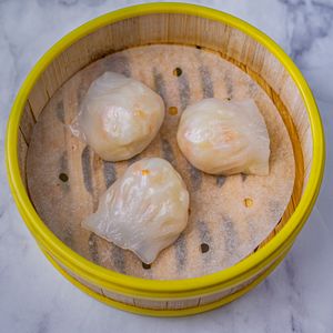 prawn har gow  at Green Sprouts Vegetarian in Neutral Bay