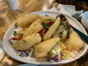 Konjac squid at Green Sprouts Vegetarian in Neutral Bay