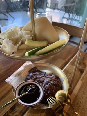 Duck pancakes   at Green Sprouts Vegetarian in Neutral Bay