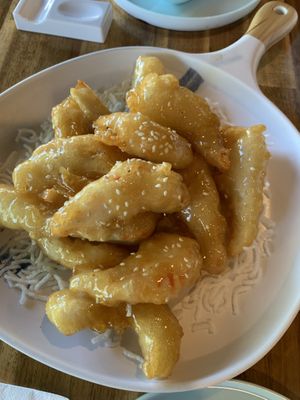 Honey prawns   at Green Sprouts Vegetarian in Neutral Bay