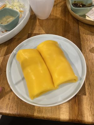 Mango crepe   at Green Sprouts Vegetarian in Neutral Bay