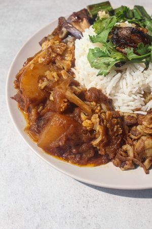 Vegetables in briyani gravy at Foodbae in Kuala Lumpur