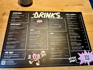 Getränkekarte  at Burgerheart in Nuremberg