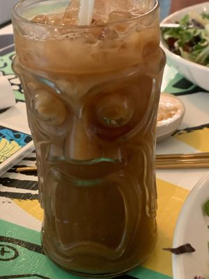 coconut iced coffee w/ almond milk   at Cafe Koa & Market in Southport