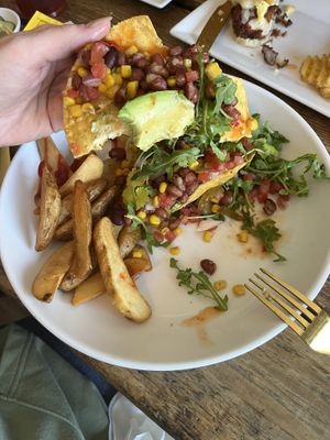 03.2025 - Santana w/ Fried Potatoes (sub potatoes instead of the Sun-up Salad)  at Cafe Koa & Market in Southport