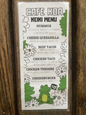 03.2025 - Kids Menu  at Cafe Koa & Market in Southport