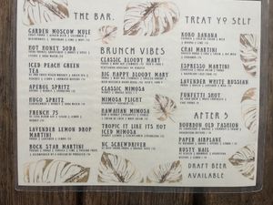 03.2025 - Bar/Drink Menu  at Cafe Koa & Market in Southport