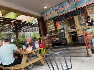 Outside image of the place at Muñecas Downtown Taco Garden in Gainesville