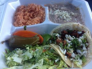 Taco combo at Tino's Tacos in Roseburg