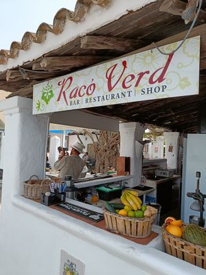 Front of the building at Racó Verd in Ibiza