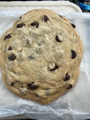Giant chocolate chip cookie   at Frankly Plant Based Kitchen in Toledo