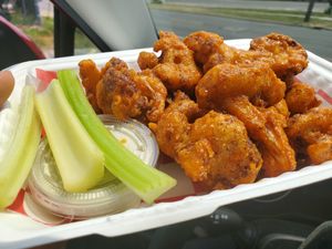 Buffalo Cauliflower Wings at Frankly Plant Based Kitchen in Toledo