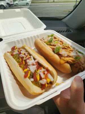 Improv & 313 Dog at Frankly Plant Based Kitchen in Toledo