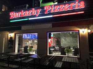 Seen from outside  at Barkarby Pizzeria in Jaerfaella