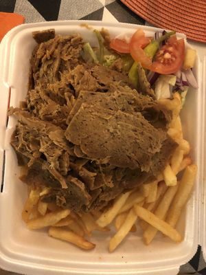 Vegan kebab TA at Barkarby Pizzeria in Jaerfaella