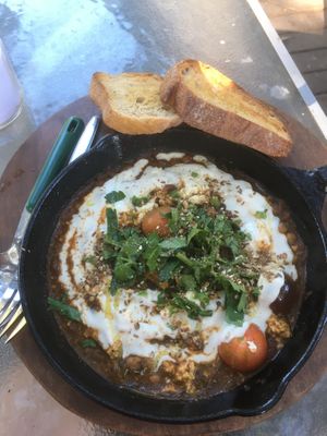 Shakshuka with tofu at Chai Cafe in Windsor