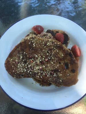 ‘Not French toast’. Very interesting and original dish. Not too sweet and great flavours   at Chai Cafe in Windsor