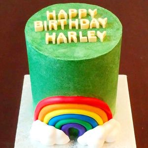 Birthday cake  at Petit Gateau in Victoria