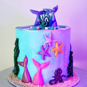 Under the sea cake at Petit Gateau in Victoria