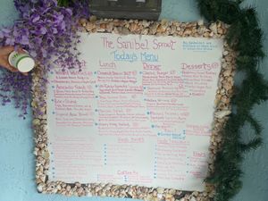 Menu June 2021 everything vegan! at The Sanibel Sprout in Sanibel