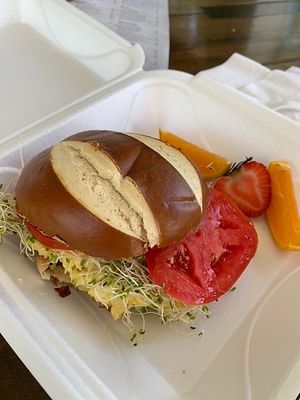 Rise and shine breakfast sandwich  at The Sanibel Sprout in Sanibel