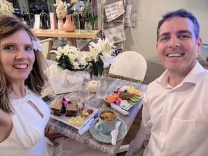Our wedding in 2018 - notice my Coconut BLT? #Veganuary at The Sanibel Sprout in Sanibel