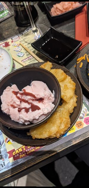 Pineapple tempura at Sakushi in Sheffield
