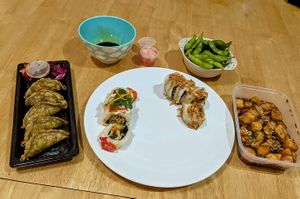 Selection of vegan suhi, ordered from Sakushi at Sakushi in Sheffield