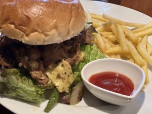 “Steak and Cheese” with soy meat  at Soul Food House in Tokyo