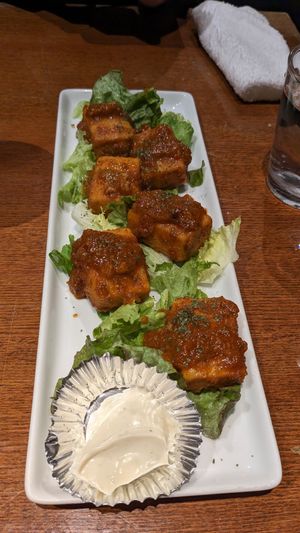 Buffalo fried tofu at Soul Food House in Tokyo
