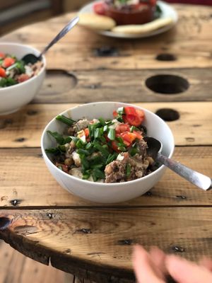Traditionelles Ful mit Fladenbrot  at Speicher in Tubingen