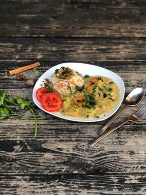 Cremiges Curry mit Reis:)  at Speicher in Tubingen