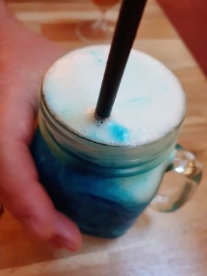 Mocktail Blue Pool at Bunja Thai in Bendigo