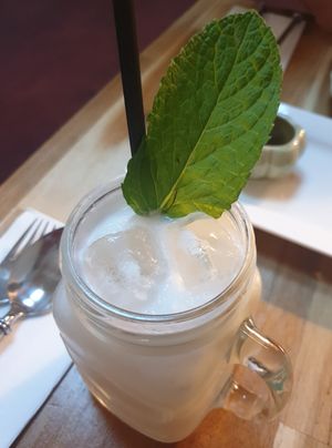 Coconut and lychee fruit crush at Bunja Thai in Bendigo