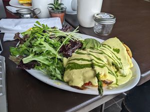 Vegan omelette (a special on 2022-03-26) at Bunny's Nook Kitchen in Victoria