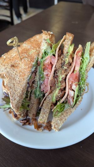 Club sandwich at Bunny's Nook Kitchen in Victoria