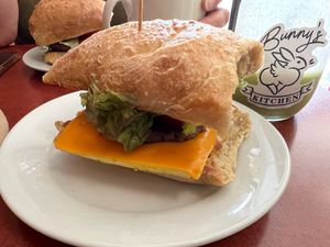 Breakfast sandwich at Bunny's Nook Kitchen in Victoria
