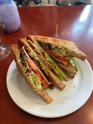 Pesto avocado clubhouse at Bunny's Nook Kitchen in Victoria