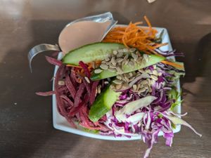 Small size salad at Bunny's Nook Kitchen in Victoria