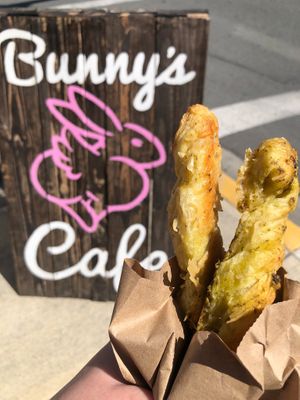 Pesto Sticks at Bunny's Nook Kitchen in Victoria