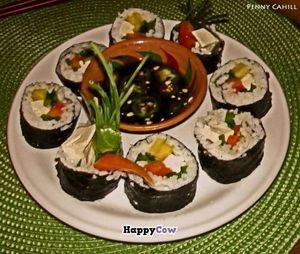 My sushi plate! at Osa Mariposa in Puerto Escondido