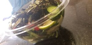 Vegan tuna salad (salad with seaweed) at Fit Food Factory in Amman