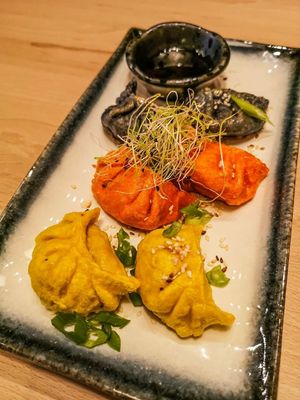 Gyoza dumplings at Vegan AF Ramen in Krakow
