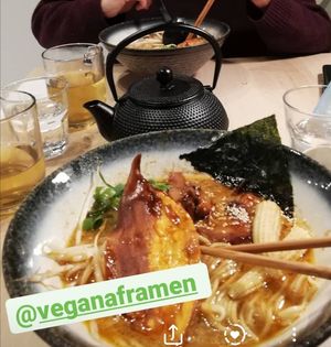 BBQ Miso 🖤💜 at Vegan AF Ramen in Krakow