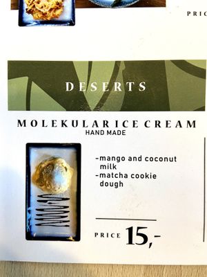 Dessert menu, July 2021 at Vegan AF Ramen in Krakow