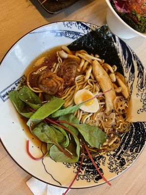 Vegan ramen at Vegan AF Ramen in Krakow