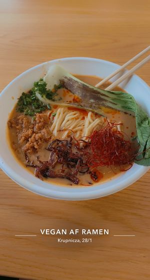 Vegan ramen  at Vegan AF Ramen in Krakow