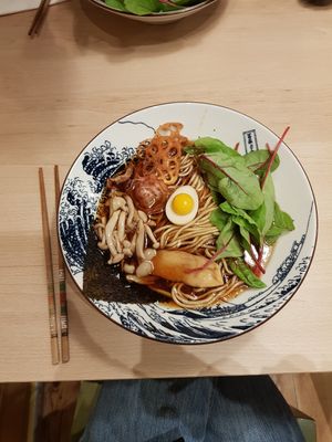 Vegan af ramen at Vegan AF Ramen in Krakow